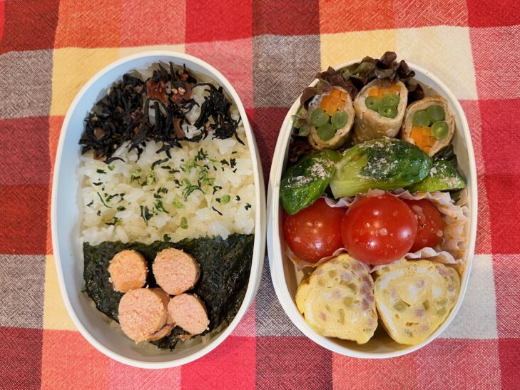 渡辺んさんのお弁当を真似て作ったお弁当(2012.2.28)
