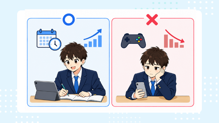 オンライン塾が向いている子と向かない子の比較
