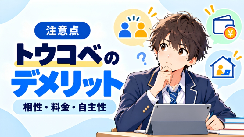 トウコベのデメリット。講師との相性・料金・自主性